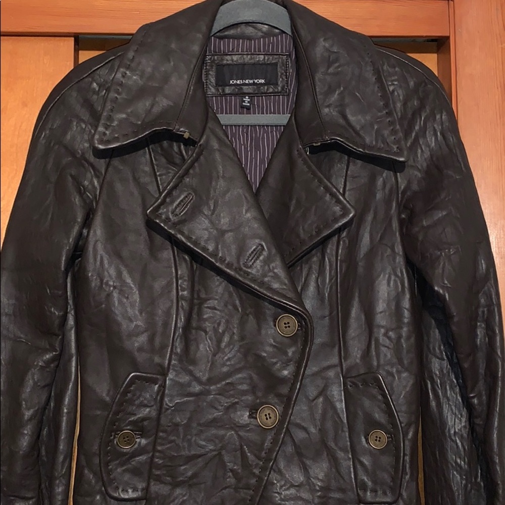 Jones New York Leather Jacket